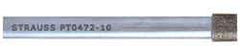 Strauss - 0.14" Head Diam x 0.197" Head Thickness CBN Grinding Pin - 1/8" Shank Diam x 2" Shank Length, Medium Grade, 80 Grit - Industrial Tool & Supply