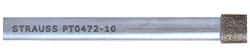 Strauss - CBN Grinding Pin - 1/8" Shank Diam x 2" Shank Length, Medium Grade, 80 Grit - Industrial Tool & Supply