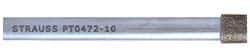 Strauss - 1/8" Head Diam x 0.197" Head Thickness CBN Grinding Pin - 1/8" Shank Diam x 2" Shank Length, Medium Grade, 80 Grit - Industrial Tool & Supply