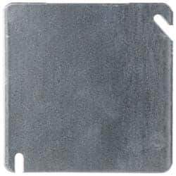 Cooper Crouse-Hinds - Electrical Outlet Box Steel Square Cover - Industrial Tool & Supply