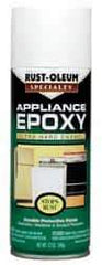 Rust-Oleum - White, Gloss, Appliance Epoxy Spray Paint - 7 Sq Ft per Can, 12 oz Container - Industrial Tool & Supply