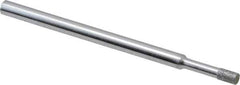 Strauss - 0.157" Head Thickness Diamond (Abrasive) Grinding Pin - 1/8" Shank Diam x 2" Shank Length, (170 Mesh Grit) - Industrial Tool & Supply