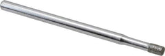 Strauss - 0.11" Head Diam x 0.157" Head Thickness Diamond (Abrasive) Grinding Pin - 1/8" Shank Diam x 2" Shank Length, Fine Grade, 120 Grit - Industrial Tool & Supply