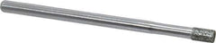 Strauss - 1/8" Head Diam x 0.197" Head Thickness Diamond (Abrasive) Grinding Pin - 1/8" Shank Diam x 2" Shank Length, Medium Grade, 80 Grit - Industrial Tool & Supply