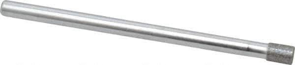 Strauss - 0.14" Head Diam x 0.197" Head Thickness Diamond (Abrasive) Grinding Pin - 1/8" Shank Diam x 2" Shank Length, (170 Mesh Grit) - Industrial Tool & Supply