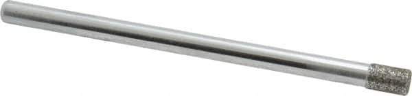 Strauss - 0.14" Head Diam x 0.197" Head Thickness Diamond (Abrasive) Grinding Pin - 1/8" Shank Diam x 2" Shank Length, Medium Grade, 80 Grit - Industrial Tool & Supply