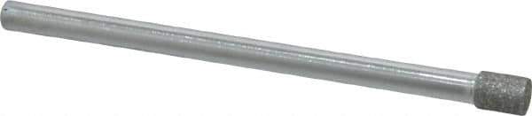 Strauss - 0.157" Head Diam x 0.197" Head Thickness Diamond (Abrasive) Grinding Pin - 1/8" Shank Diam x 2" Shank Length, (170 Mesh Grit) - Industrial Tool & Supply