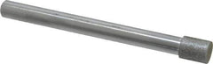 Strauss - 0.315" Head Diam x 3/8" Head Thickness Diamond (Abrasive) Grinding Pin - 1/4" Shank Diam x 3" Shank Length, Very Fine Grade, 170 Grit - Industrial Tool & Supply