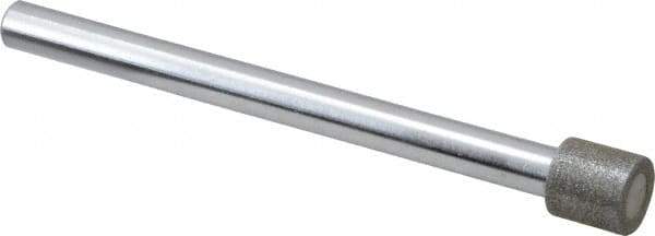 Strauss - 0.394" Head Diam x 0.394" Head Thickness Diamond (Abrasive) Grinding Pin - 1/4" Shank Diam x 3-1/2" Shank Length, (170 Mesh Grit) - Industrial Tool & Supply