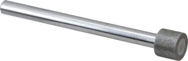 Strauss - 1/2" Head Diam x 0.394" Head Thickness Diamond (Abrasive) Grinding Pin - 1/4" Shank Diam x 3-1/2" Shank Length, (170 Mesh Grit) - Industrial Tool & Supply