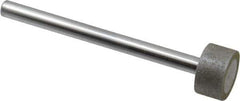 Strauss - 3/4" Head Diam x 0.394" Head Thickness Diamond (Abrasive) Grinding Pin - 1/4" Shank Diam x 3-1/2" Shank Length, (170 Mesh Grit) - Industrial Tool & Supply