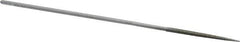 Strauss - 5-1/2" OAL Medium Square Needle Diamond File - 5/64" Wide x 5/64" Thick, 1-5/8 LOC, 126 Grit - Industrial Tool & Supply