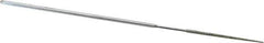 Strauss - 5-1/2" OAL Coarse Round Needle Diamond File - 1/16" Wide x 1/16" Thick, 1-5/8 LOC, 181 Grit - Industrial Tool & Supply