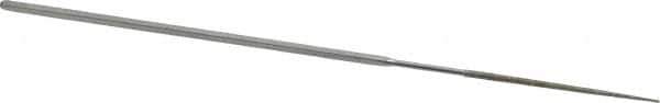 Strauss - 5-1/2" OAL Medium Round Needle Diamond File - 1/16" Wide x 1/16" Thick, 1-5/8 LOC, 126 Grit - Industrial Tool & Supply