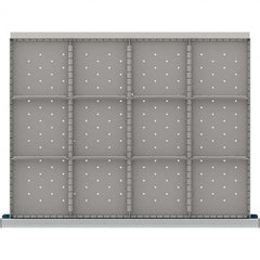 LISTA - 12-Compartment Drawer Divider Layout for 3.15" High Drawers - Industrial Tool & Supply