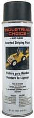 Rust-Oleum - 18 fl oz Black Striping Paint - 150' Coverage at 4" Wide, Solvent-Based Formula - Industrial Tool & Supply