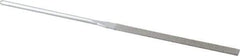 Strauss - 5-1/2" OAL Fine Equalling Needle Diamond File - 15/64" Wide x 1/16" Thick, 2-3/4 LOC, 91 Grit - Industrial Tool & Supply