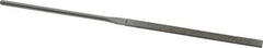 Strauss - 5-1/2" OAL Medium Taper Needle Diamond File - 1/4" Wide x 1/16" Thick, 2-3/4 LOC, 126 Grit - Industrial Tool & Supply