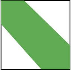 NMC - Green & White Striped Vinyl Tape - 2" Wide x 108' Long x 0.002" Thick, General Traffic - Industrial Tool & Supply