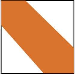 NMC - Orange & White Striped Vinyl Tape - 3" Wide x 108' Long x 0.002" Thick, General Traffic - Industrial Tool & Supply
