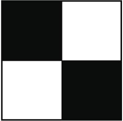 NMC - Black & White Checkered Vinyl Tape - 2" Wide x 54' Long x 0.002" Thick, General Traffic - Industrial Tool & Supply
