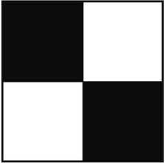 NMC - Black & White Checkered Vinyl Tape - 2" Wide x 54' Long x 0.002" Thick, General Traffic - Industrial Tool & Supply