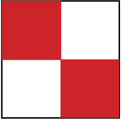 NMC - Red & White Checkered Vinyl Tape - 2" Wide x 54' Long x 0.002" Thick, General Traffic - Industrial Tool & Supply