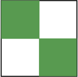 NMC - Green & White Checkered Vinyl Tape - 2" Wide x 54' Long x 0.002" Thick, General Traffic - Industrial Tool & Supply