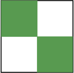 NMC - Green & White Checkered Vinyl Tape - 2" Wide x 54' Long x 0.002" Thick, General Traffic - Industrial Tool & Supply