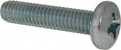Value Collection - 5/16-18 UNC, 1-1/2" Length Under Head Phillips Drive Machine Screw - Pan Head, Grade 2 Steel, Zinc-Plated Finish, Without Washer - Industrial Tool & Supply