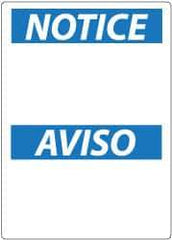 NMC - "Notice - Safety Glasses Required Beyond This Point", 14" Long x 10" Wide, Pressure-Sensitive Vinyl Safety Sign - Rectangle, 0.004" Thick, Use for Accident Prevention - Industrial Tool & Supply
