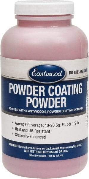 Made in USA - 8 oz Bright Red Paint Powder Coating - Polyurethane, 10 Sq Ft Coverage - Industrial Tool & Supply