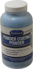Made in USA - 8 oz Dark Blue (Ford) Paint Powder Coating - Polyurethane, 10 Sq Ft Coverage - Industrial Tool & Supply