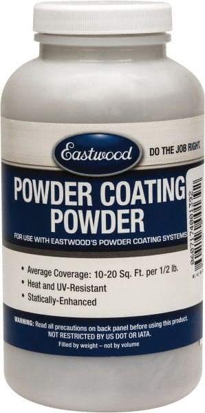 Made in USA - 8 oz Machine Gray Paint Powder Coating - Polyurethane, 10 Sq Ft Coverage - Industrial Tool & Supply