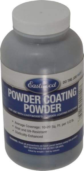 Made in USA - 8 oz Black Wrinkle Paint Powder Coating - Polyurethane, 10 Sq Ft Coverage - Industrial Tool & Supply