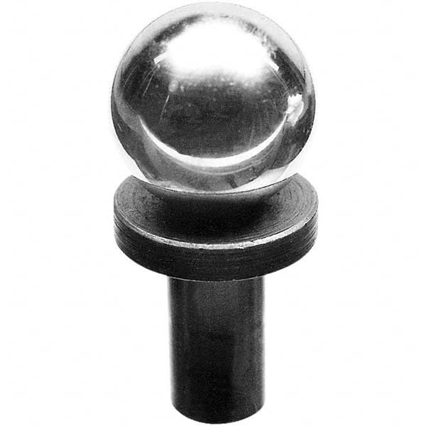 TE-CO - 1" Ball Diam, 1/2" Shank Diam, Stainless Steel Inspection Tooling Ball - Industrial Tool & Supply