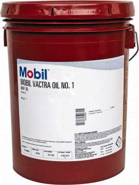 Mobil - 5 Gal Pail, Mineral Way Oil - ISO Grade 32, SAE Grade 6 - Industrial Tool & Supply