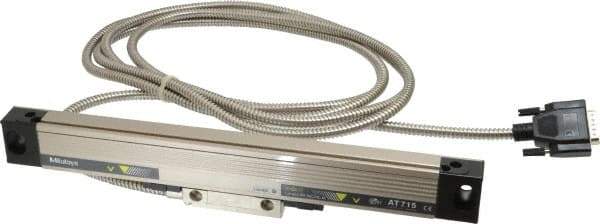 Mitutoyo - 6" Max Measuring Range, 1 µm Resolution, 13" Scale Length, Electromagnetic DRO Linear Scale - 5 µm Accuracy, IP67, 3,500' Cable Length, 0 to 45°C, Series AT715 - Industrial Tool & Supply