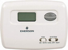 White-Rodgers - 45 to 99°F, 1 Heat, 1 Cool, Economy Digital Single Stage Battery Powered Thermostat - mV to 30 Volts, Electronic Switching Switch - Industrial Tool & Supply