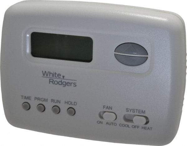 White-Rodgers - 45 to 99°F, 1 Heat, 1 Cool, Economy Digital Single Stage Battery Powered Thermostat - mV to 30 Volts, Electronic Switching Switch - Industrial Tool & Supply