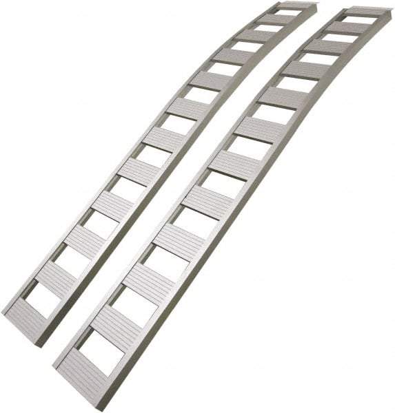Erickson Manufacturing - 90" Long x 12" Wide, 1,500 Lb Capacity, Arched Truck Ramp - Aluminum, For All Vehicles - Industrial Tool & Supply