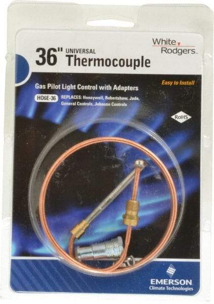 White-Rodgers - 36" Lead Length Universal Replacement HVAC Thermocouple - Universal Connection - Industrial Tool & Supply