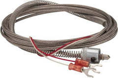 Thermo Electric - 32 to 900°F, J Universal Temp, Thermocouple Probe - 9-1/2 Ft. Cable Length, Stripped Ends with Spade Lugs, 1/4 Inch Probe Sheath Length, 1 Sec Response Time - Industrial Tool & Supply