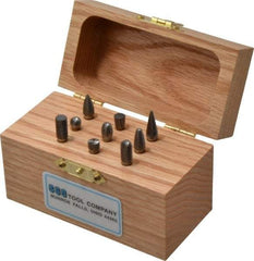 SGS Pro - 9 Piece, 1/8" Shank Burr Set - Tungsten Carbide, Multiple Head Shape - Industrial Tool & Supply