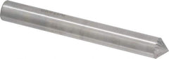 SGS Pro - 1/4" Cut Diam, 1/4" Shank Diam, Cone Head Double Cut Burr - Carbide, Point End, 1/8" LOC, 2" OAL - Industrial Tool & Supply