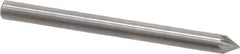 SGS Pro - 1/8" Cut Diam, 1/8" Shank Diam, Cone Head Single Cut Burr - Carbide, Point End, 3/32" LOC, 1-1/2" OAL - Industrial Tool & Supply