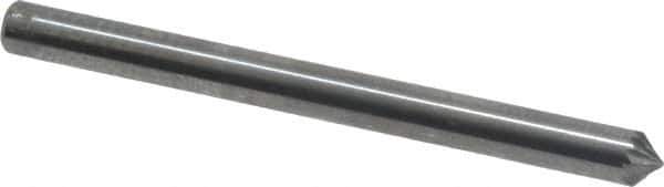 SGS Pro - 1/8" Cut Diam, 1/8" Shank Diam, Cone Head Double Cut Burr - Carbide, Point End, 1/16" LOC, 1-1/2" OAL - Industrial Tool & Supply