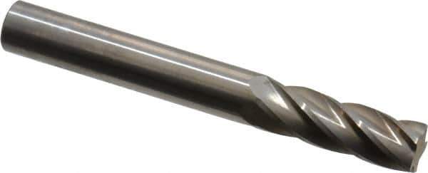 SGS Pro - 1/4" Cut Diam, 1/4" Shank Diam, Cylinder Head Single Cut Burr - Carbide, Flat End, 3/4" LOC, 2" OAL - Industrial Tool & Supply
