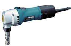 Makita - Power Nibblers Type of Power: Electric Cutting Capacity (Gauge): 10 (Aluminum); 16 (Mild Steel); 18 (Stainless Steel) - Industrial Tool & Supply