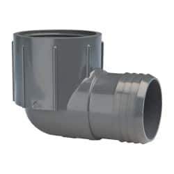 Value Collection - 2" Barb, 2 FIPT, Multiple Barbed Tube Elbow - PVC, Female - Industrial Tool & Supply